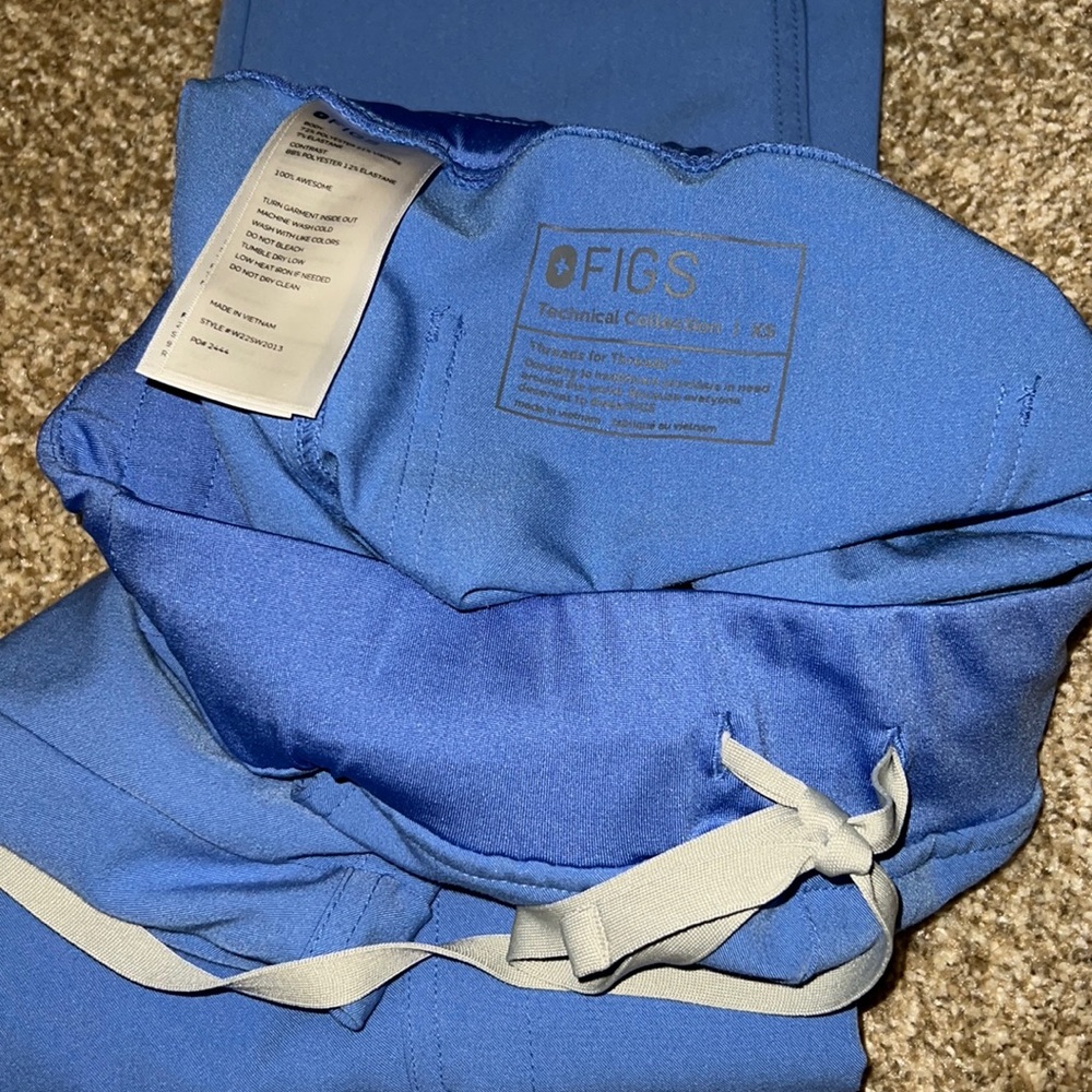 FIGS Womens XS Yola Skinny High Waisted Ceil Blue